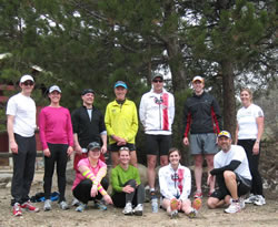 Team 3xFast after their Saturday trail run