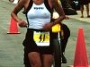Nicole DeBoom powers through the marathon