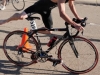 Stephen Salansky mounts the bike