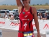 Lisa Norden at the finish