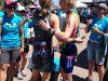Jimmy Seear congratulates Alicia Kaye