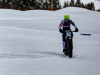 BRECKENRIDGE, COLORADO, USA - FEBRUARY 16, 2025: Athletes compete at the USAT Winter Triathlon National Championships.