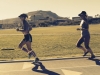 Dede Greisbauer runs a track session in Tucson