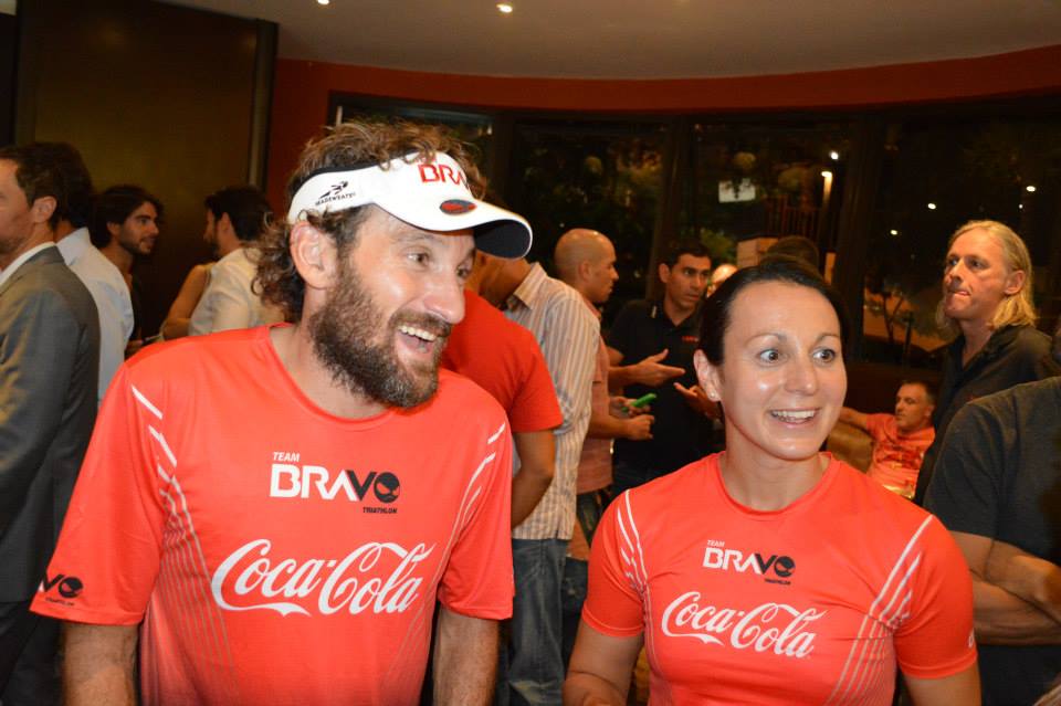 Tim and Rachel at the Team Bravo launch