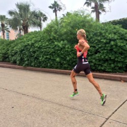 Helle Frederiksen leads the run in Texas