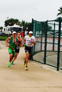 Potts challenges on the 70.3 Texas run course