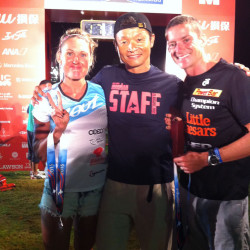 Pat Evoe, Bree Wee and IRONMAN Japan race director