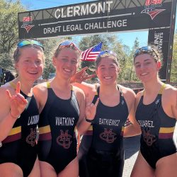 Colorado Mesa University women's triathlon team at the 2022 Draft Legal Challenge